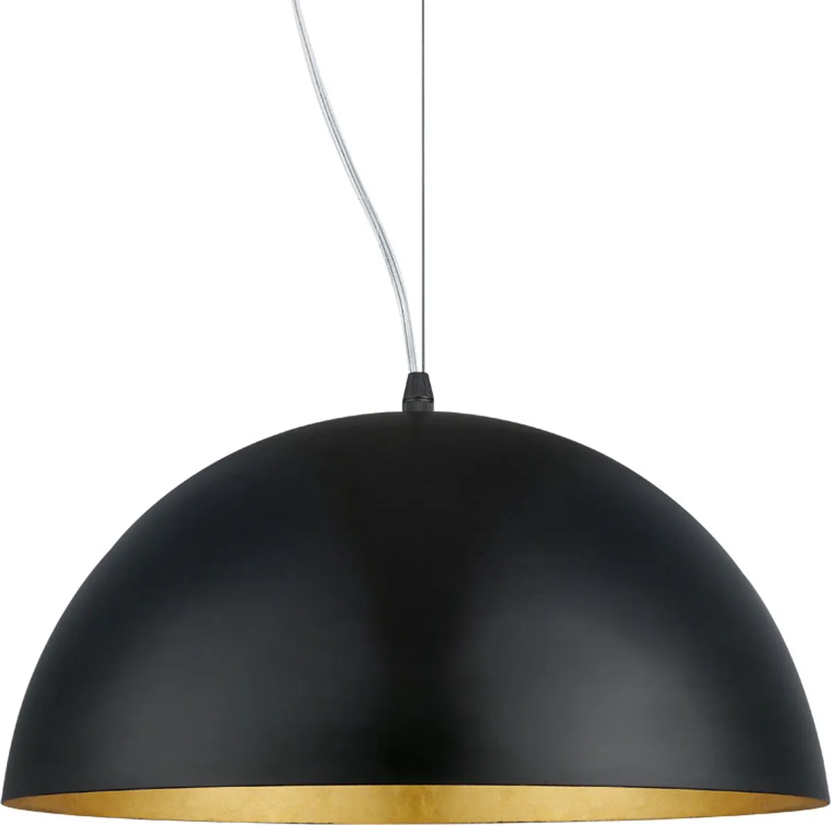 Eglo Gaetano 1 Hanglamp - Ø38cm - Zwart/Goud