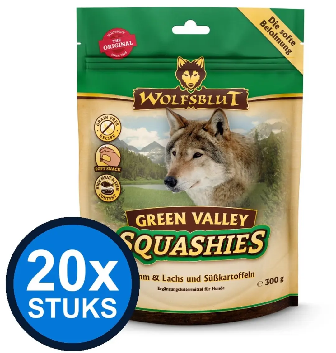 Wolfsblut Squashies Green Valley Hondenvoer Droogvoer 20 Stuks