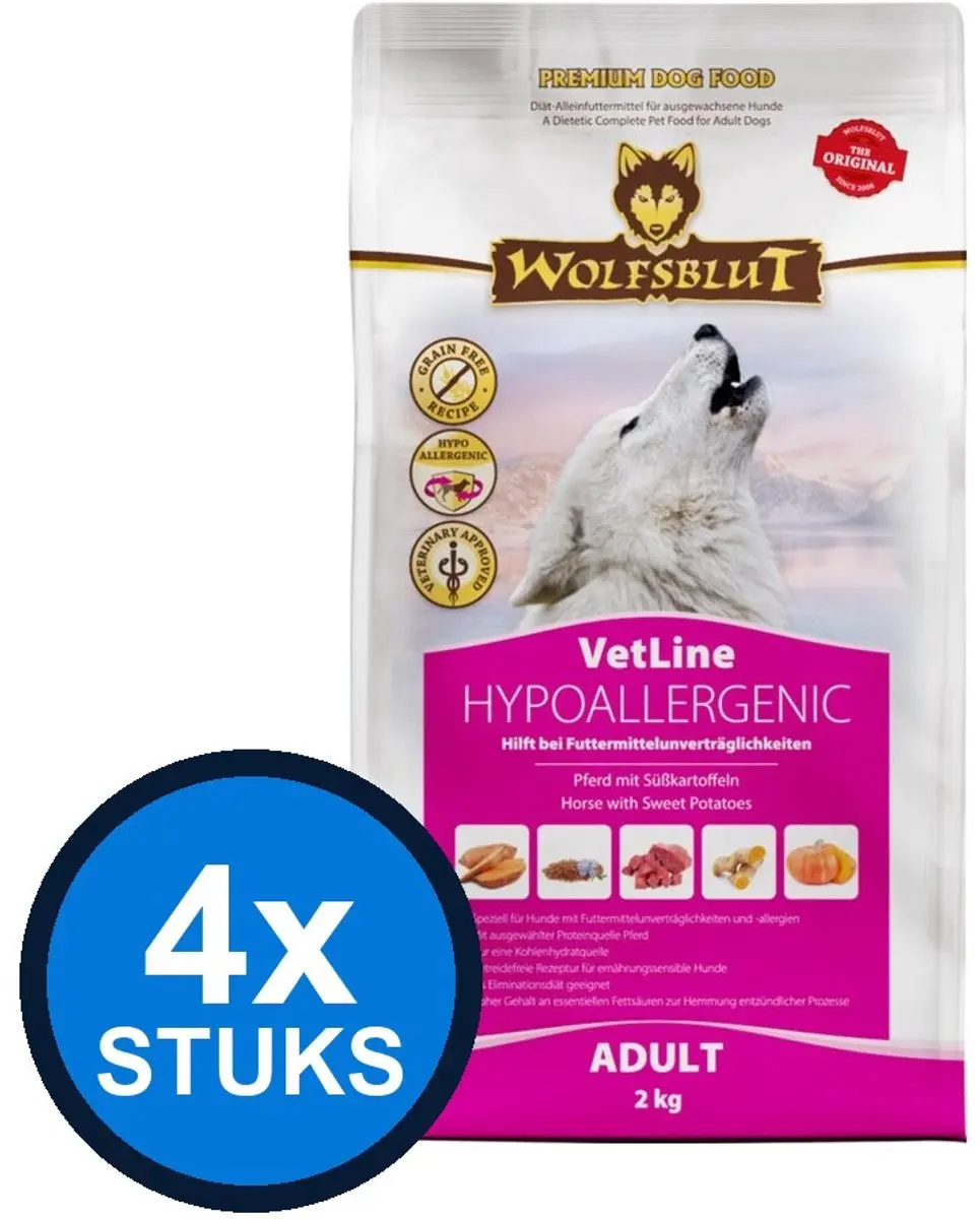 Wolfsblut VetLine Hypoallergeen Hondenvoer Droog 2kg