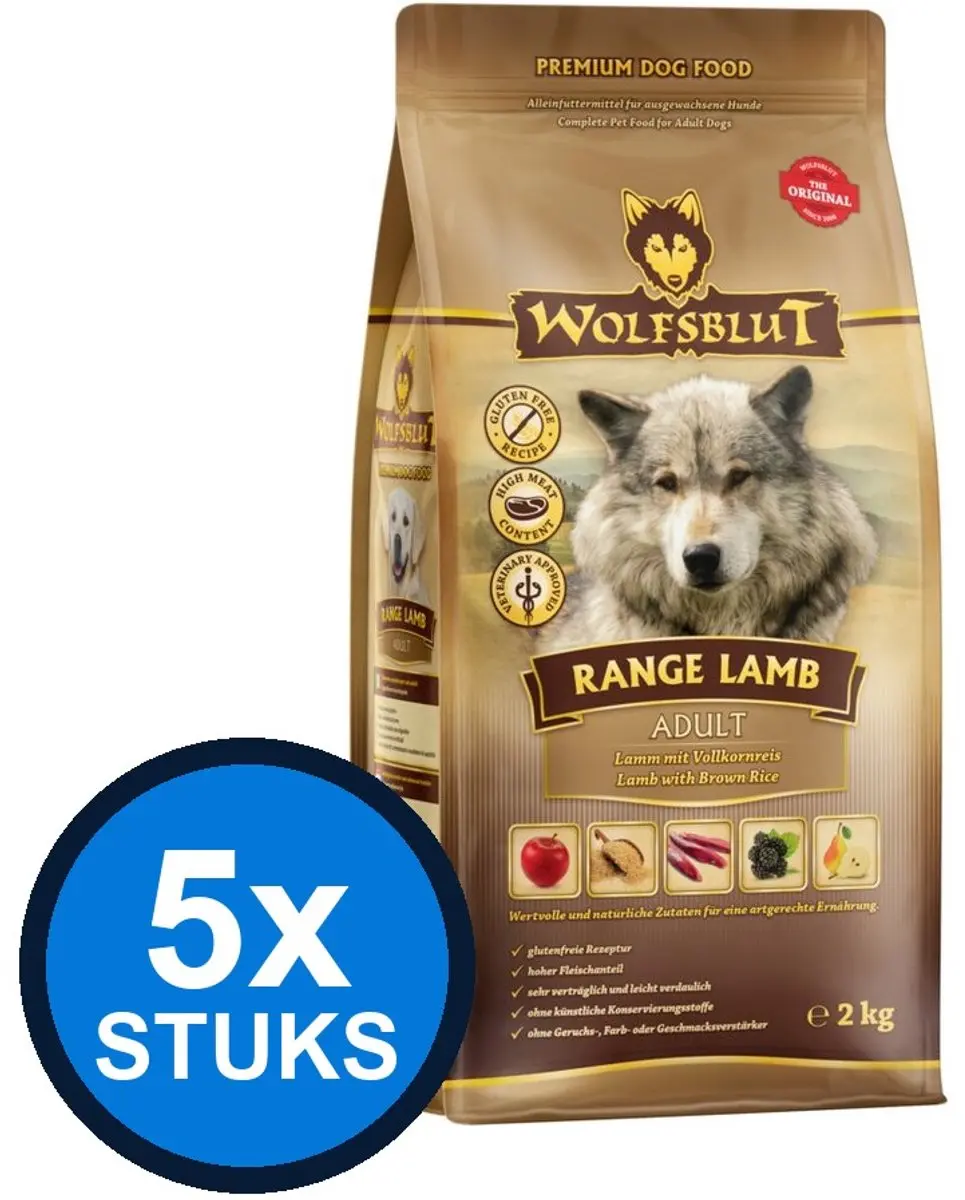Wolfsblut Adult Range Lamb Hondenvoer Droogvoer 2kg