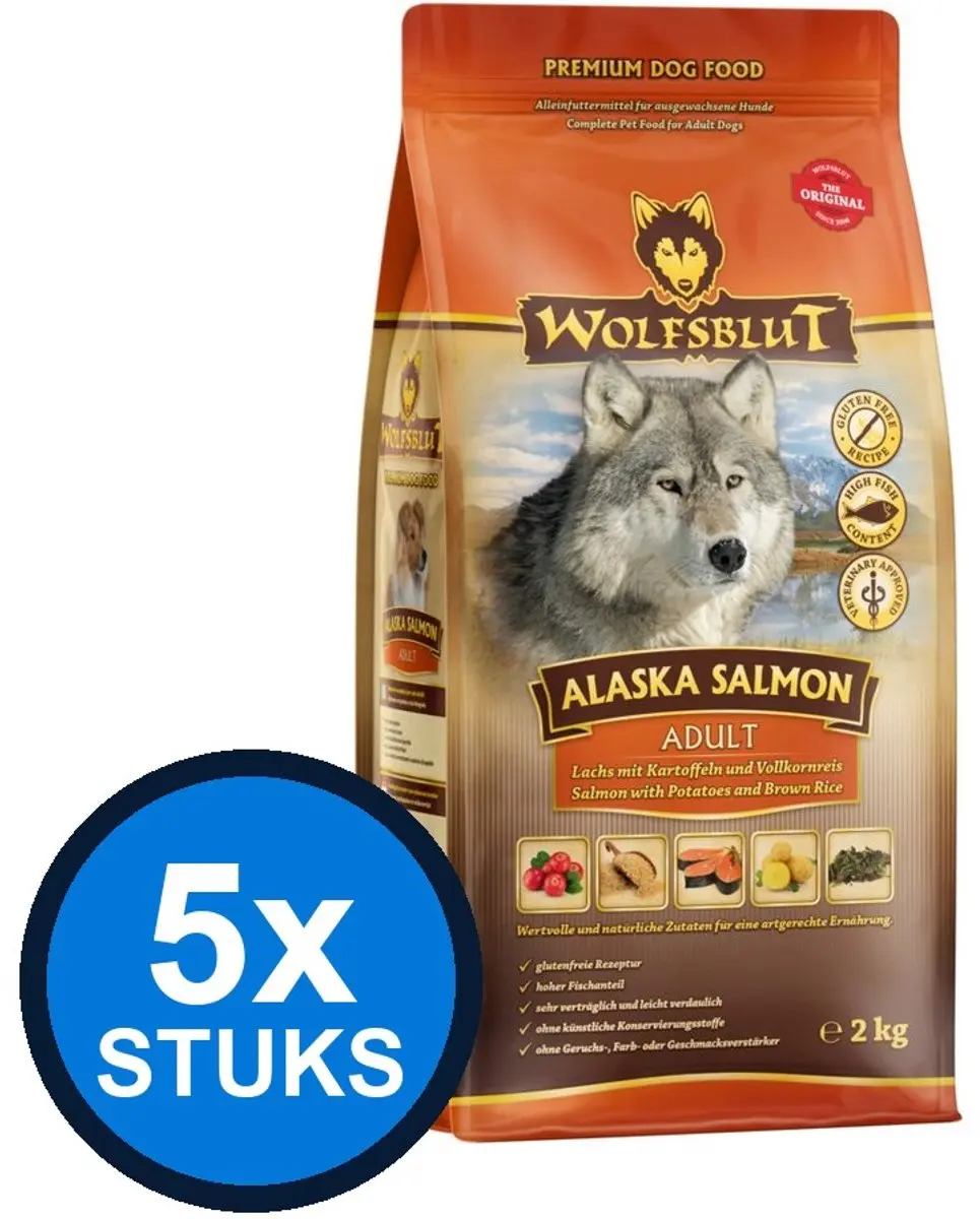 Wolfsblut Adult Alaska Salmon Hondenvoer Droogvoer