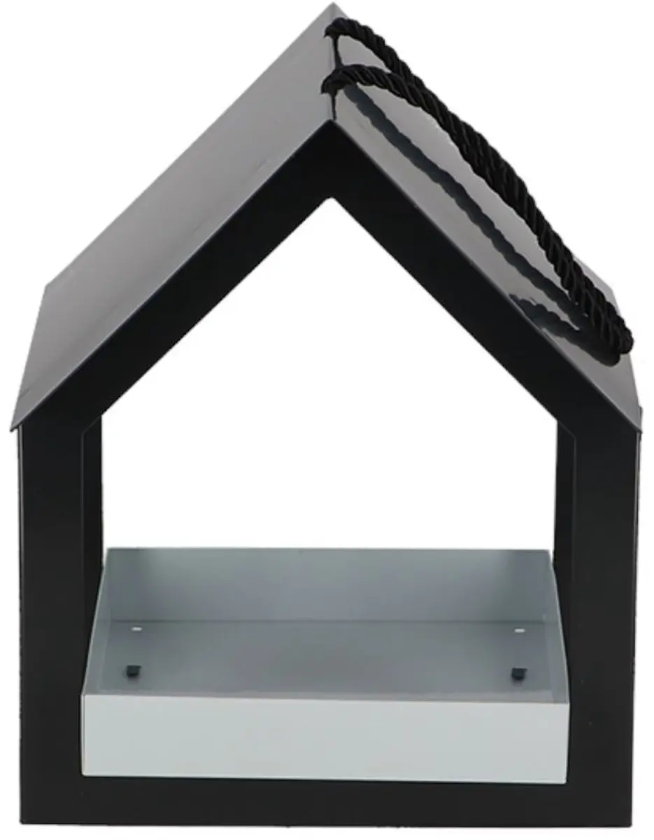 Esschert Design Vogelvoederplek Hangend - 19x19x23cm - Zwart