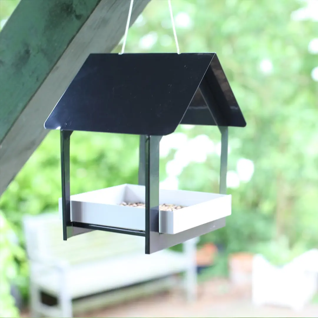 Esschert Design Vogelvoederplek Hangend - 19x19x23cm - Zwart