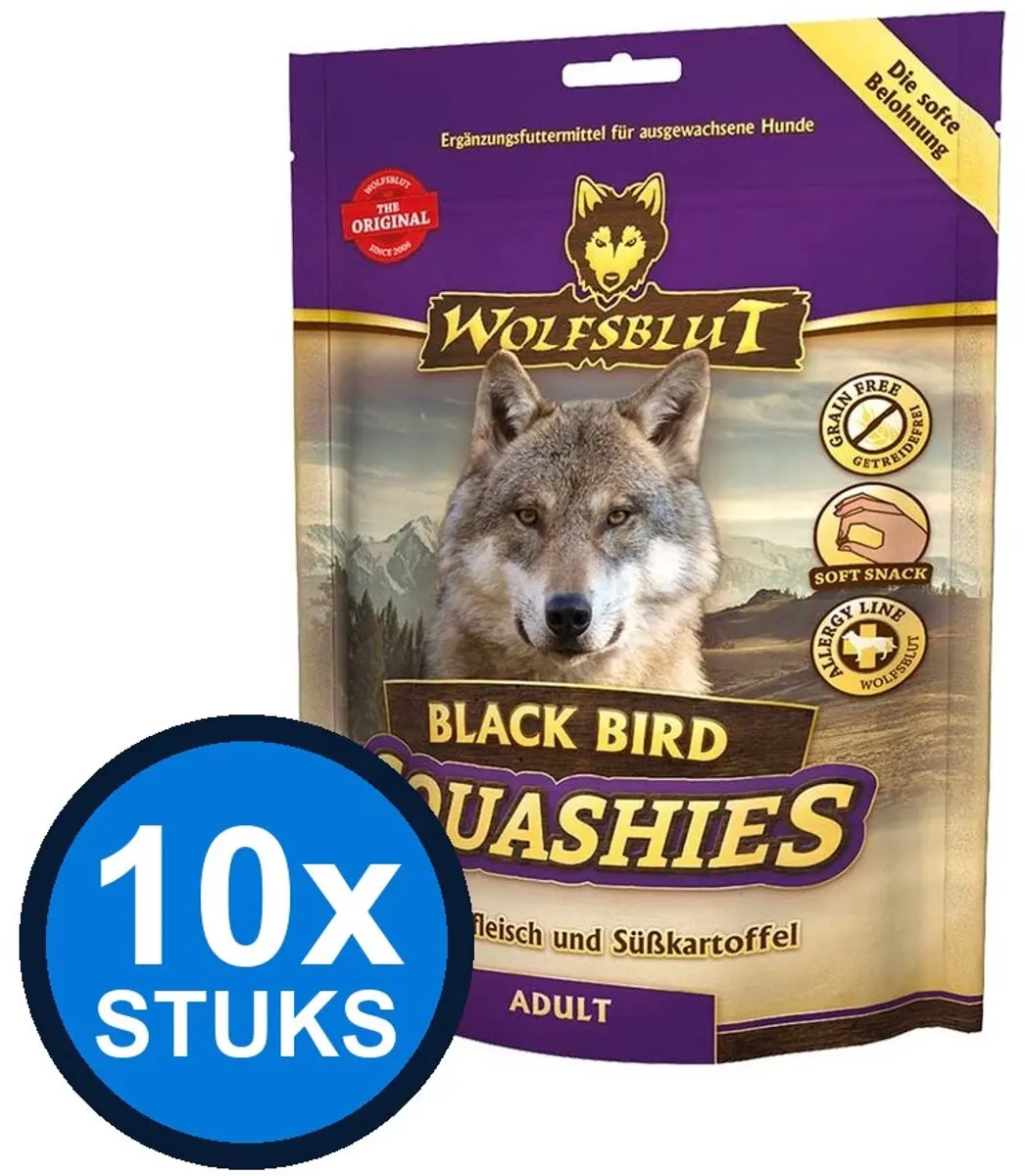Wolfsblut Squashies Black Bird Adult Hondenvoer Droogvoer