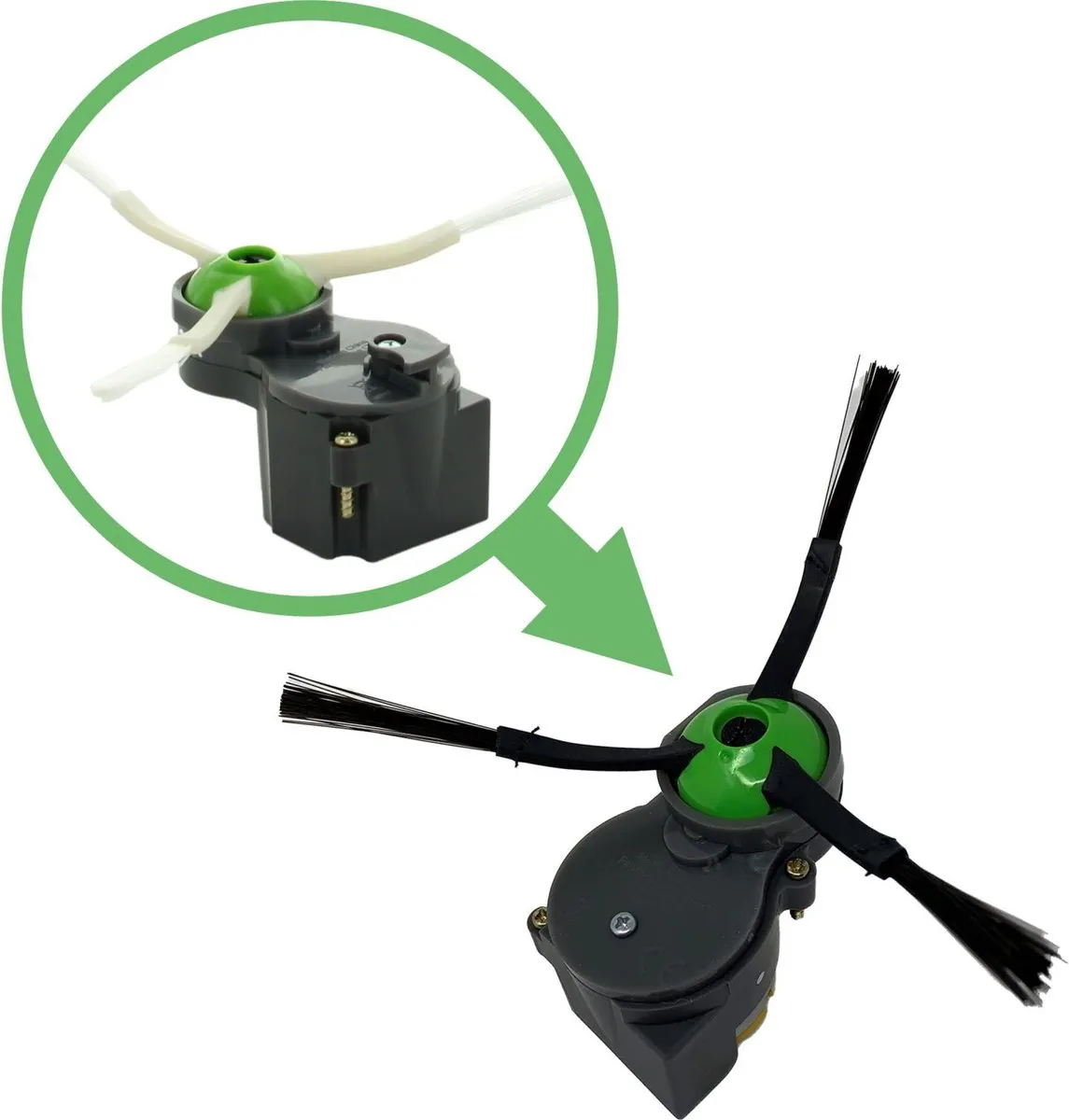 iRobot Zijborstelmodule Groene Borstel - RVB-Y2/RVC-Y1/RVD-Y1/RVE-Y1 - afbeelding 5 van 6