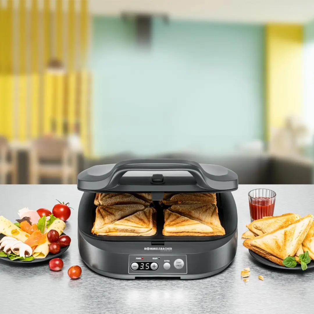 Rommelsbacher ST 1800 Sandwichmaker 1800W - Zwart