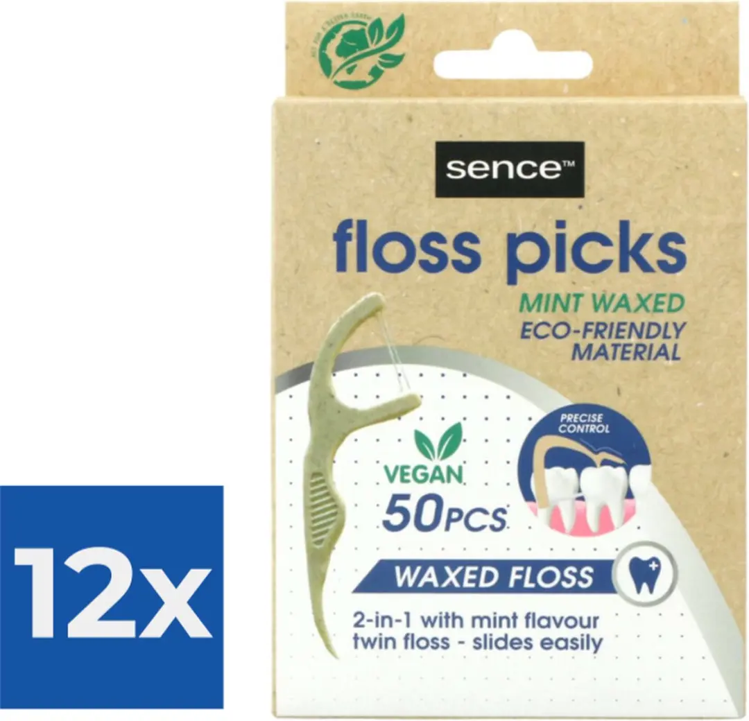 Sence Fresh Flosser 2-in-1 Bamboe - 150 Stuks (3x50)