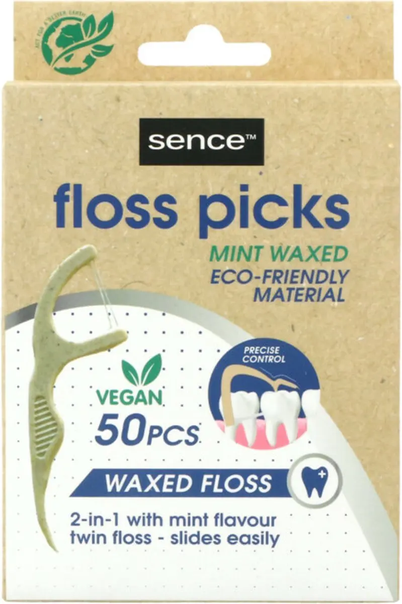 Sence Fresh Flosser 2-in-1 Bamboe - 150 Stuks (3x50)