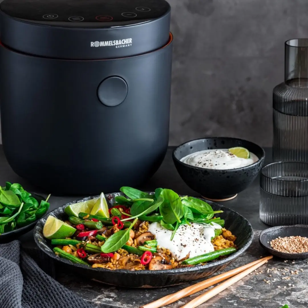 Rommelsbacher MRK 500 Rijstkoker 2L - 6 Programma's - 500W - Grafietgrijs