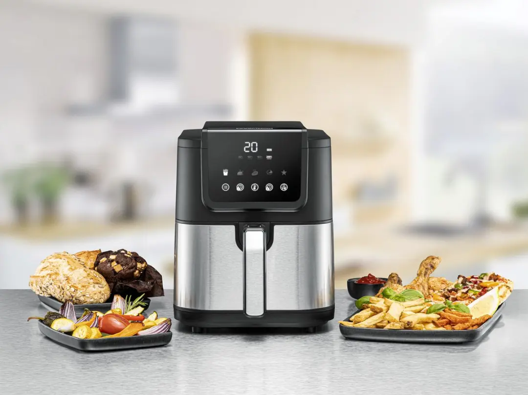 Rommelsbacher Airfryer XL 5L - 1500W - 5 Programma's - Zwart - afbeelding 6 van 6