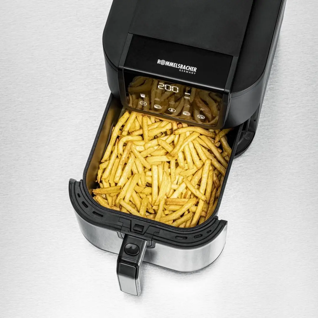 Rommelsbacher Airfryer XL 5L - 1500W - 5 Programma's - Zwart