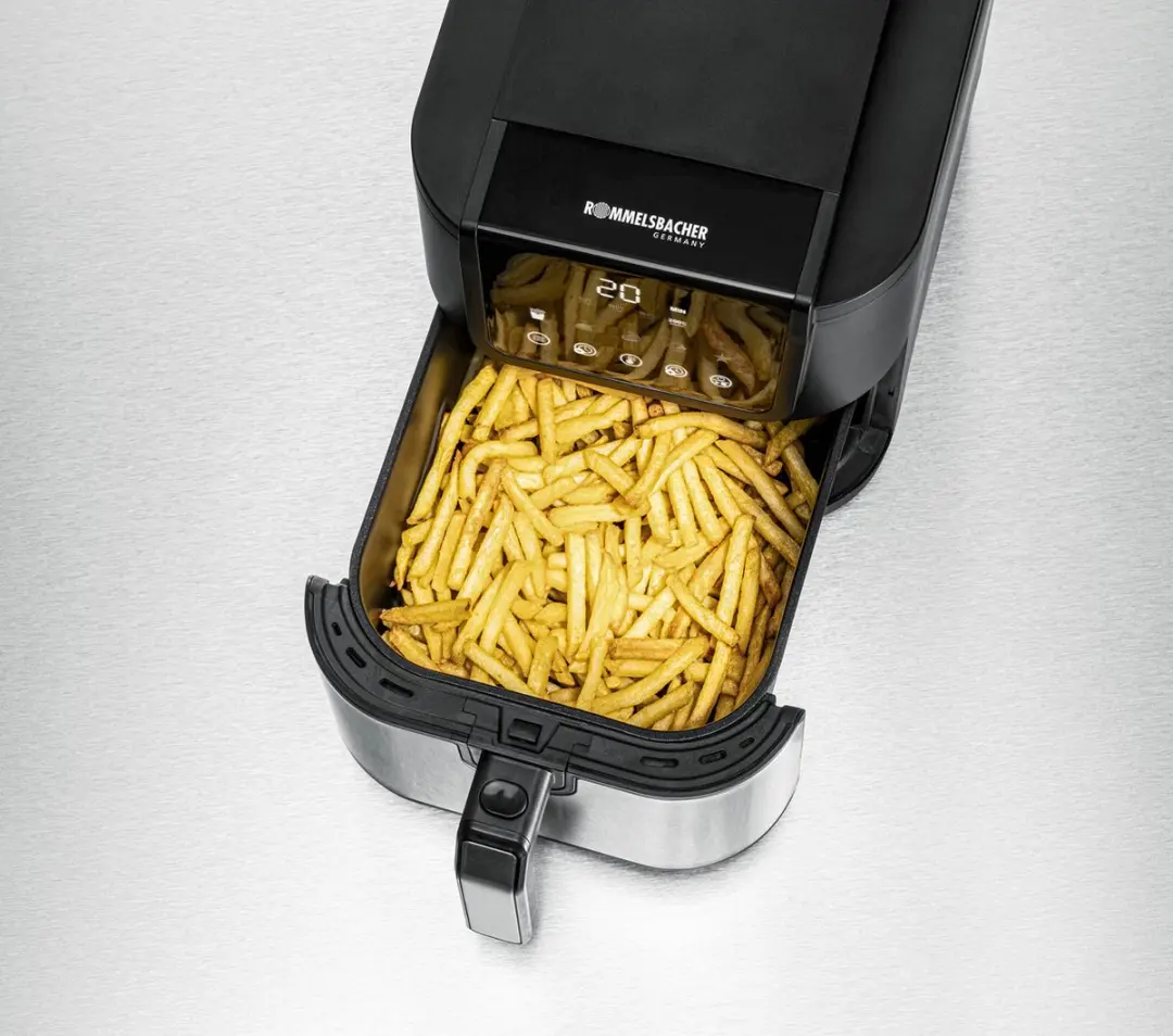 Rommelsbacher Airfryer XL 5L - 1500W - 5 Programma's - Zwart
