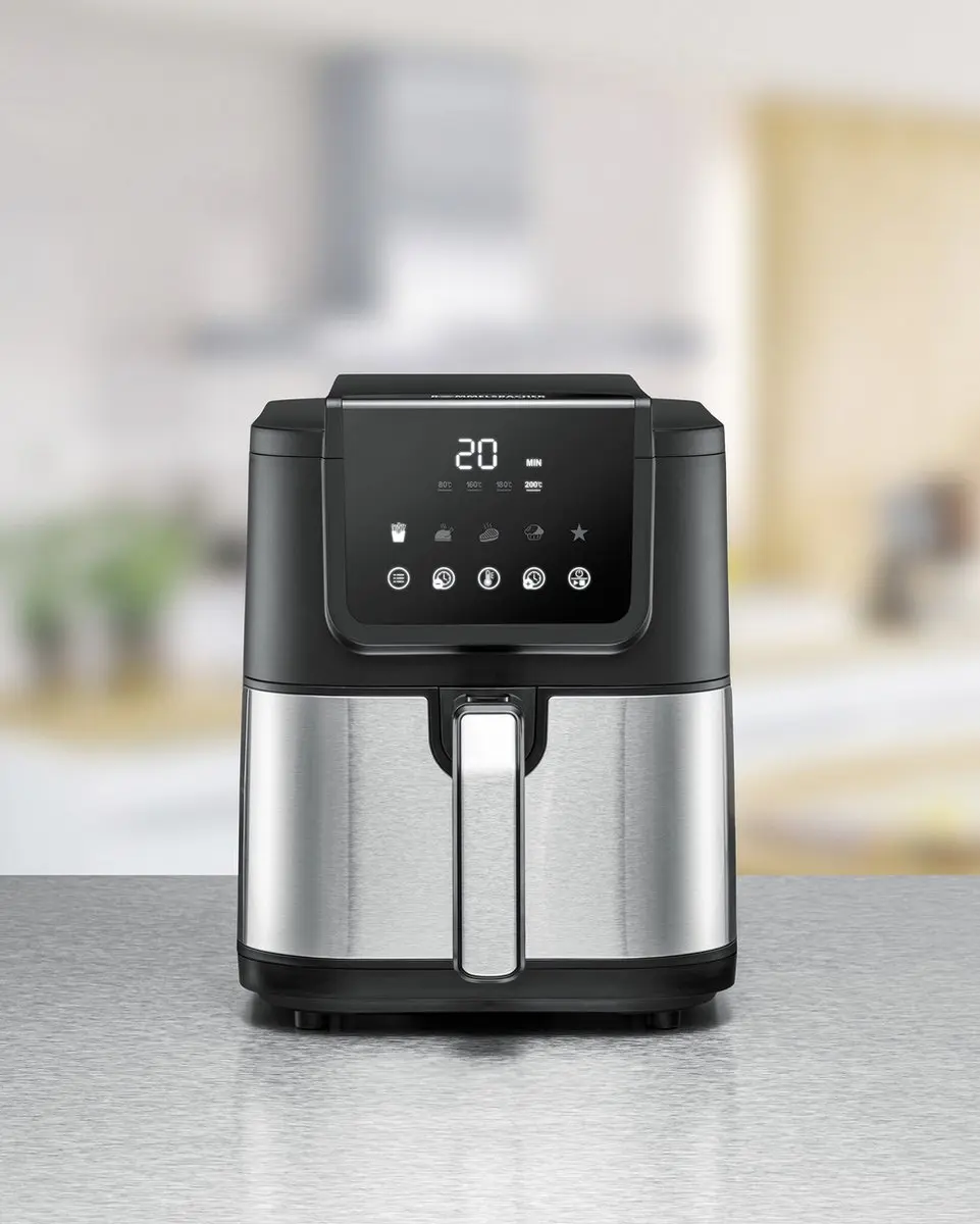 Rommelsbacher Airfryer XL 5L - 1500W - 5 Programma's - Zwart