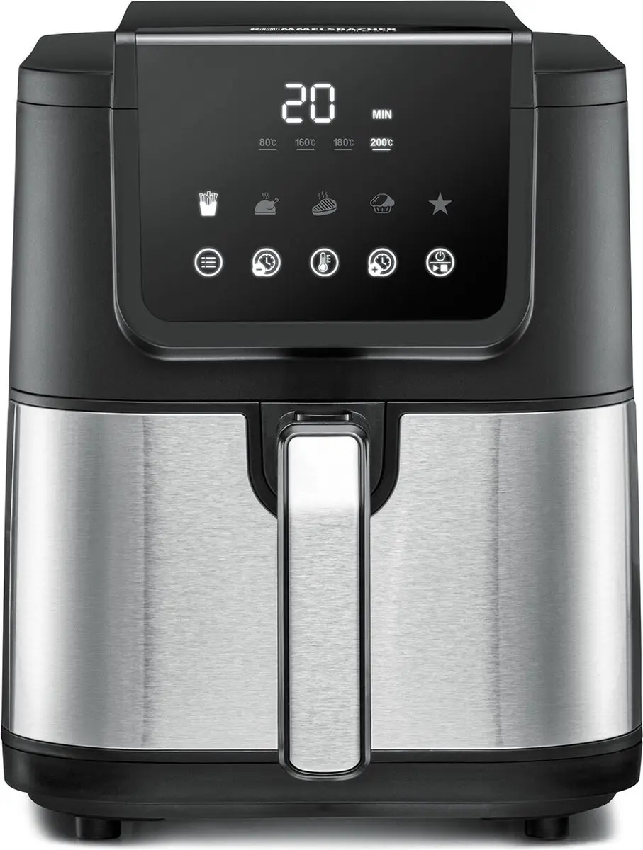 Rommelsbacher Airfryer XL 5L - 1500W - 5 Programma's - Zwart