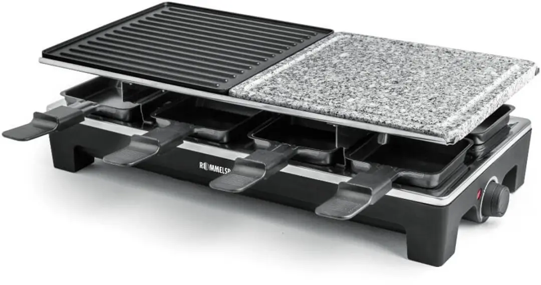 Rommelsbacher RCS1350 Raclette- & Gourmetset - 1350W - 8 Personen