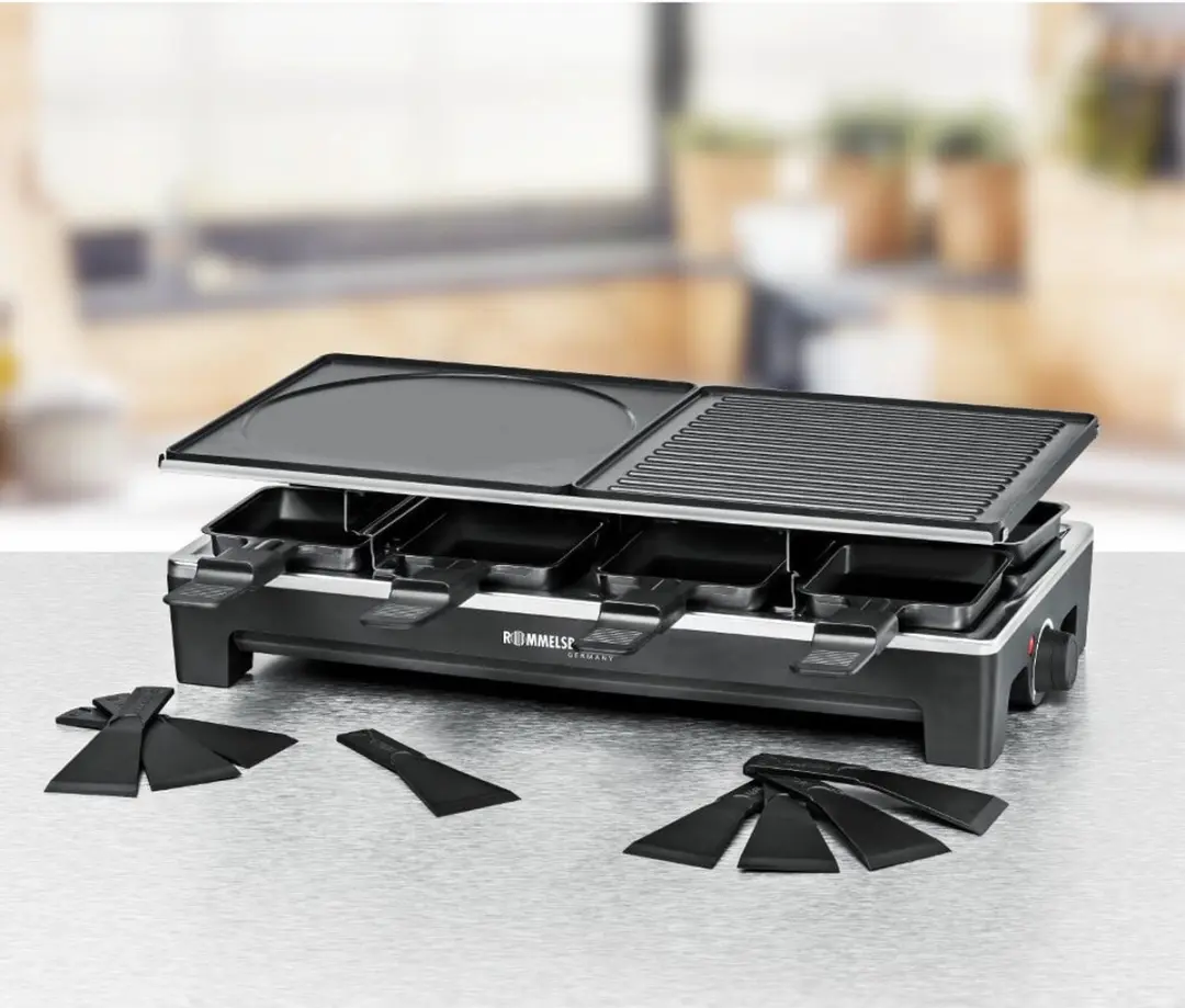 Rommelsbacher RCS1350 Raclette- & Gourmetset - 1350W - 8 Personen - afbeelding 6 van 6