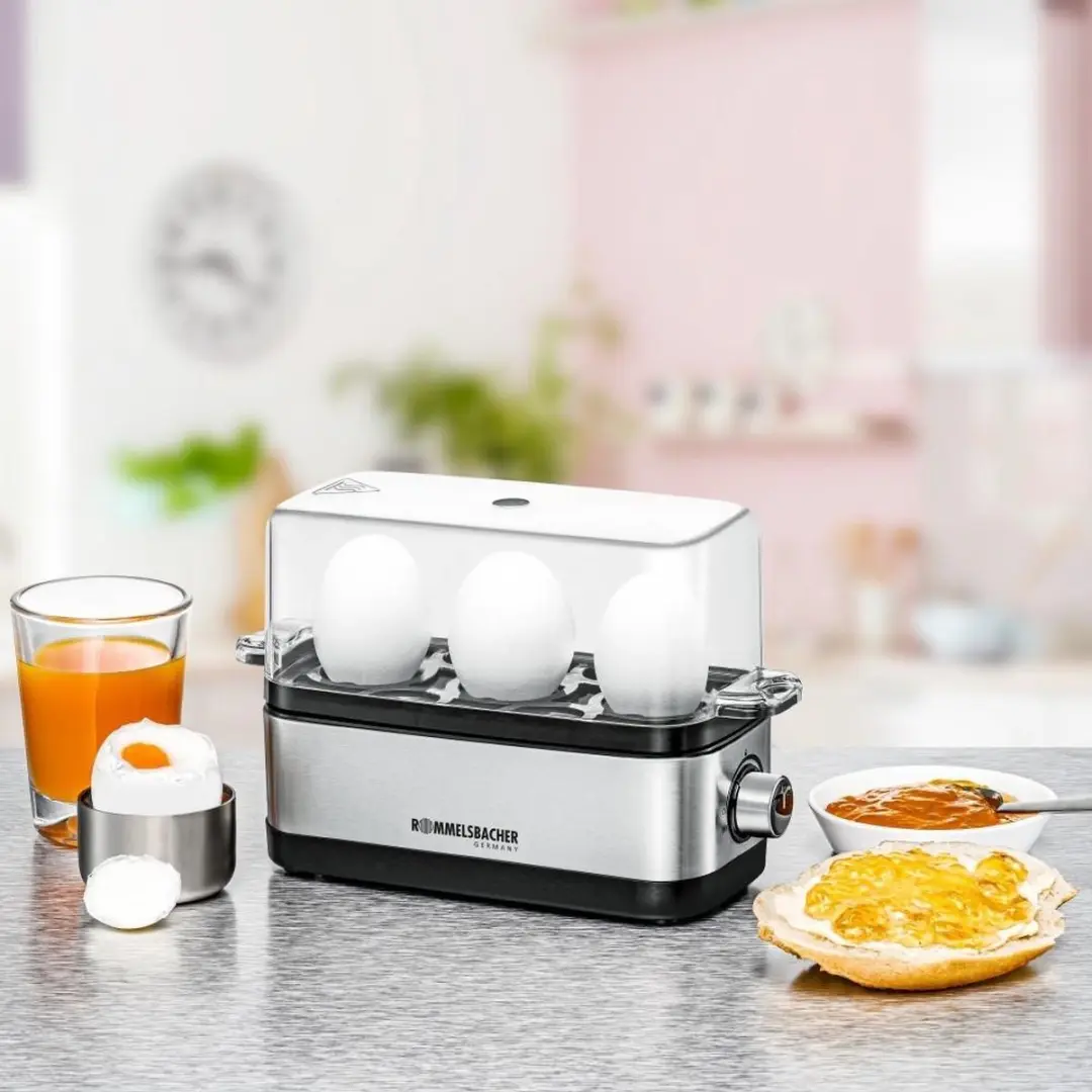 Rommelsbacher ER 300 Eierkoker - 300W - 3 Eieren - Roestvrijstaal