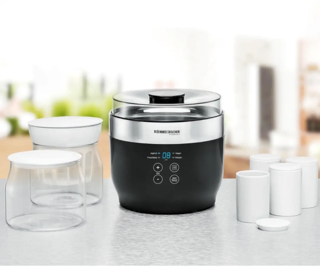 Rommelsbacher JG 80 Yoghurtmaker - 20W - 4 Programma's - 6 Potten