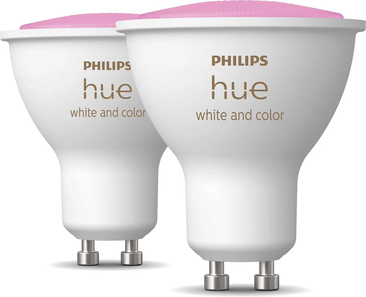 Philips Hue Spot GU10 RGBW - 2 Stuks - Mat