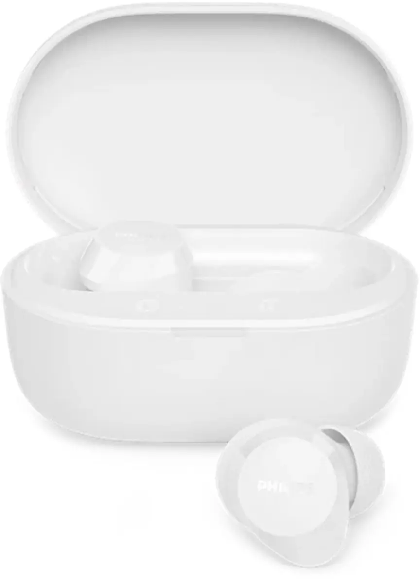 Philips TAT1300WT True Wireless Oordopjes - 24 Uur - IPX4 - Wit