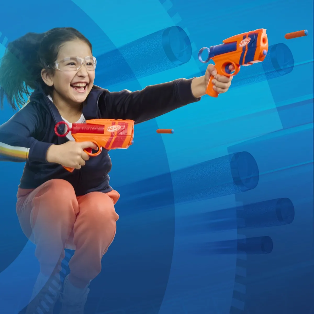 Nerf N Series Duopack Speelgoedblasters - 12 N1-Darts - Oranje - afbeelding 6 van 6