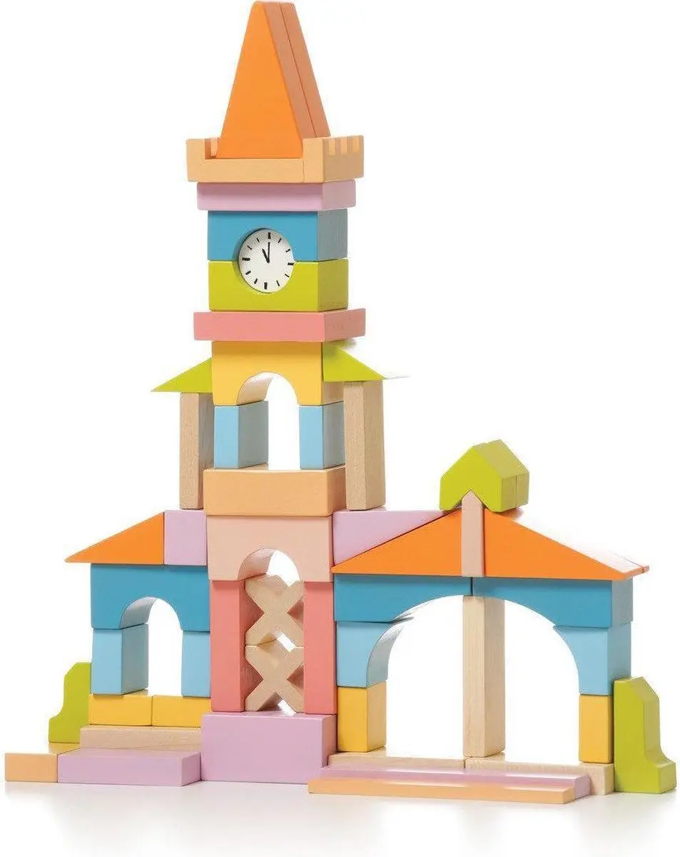 Simply For Kids Stadthalle Cubika Houten Bouwstenen