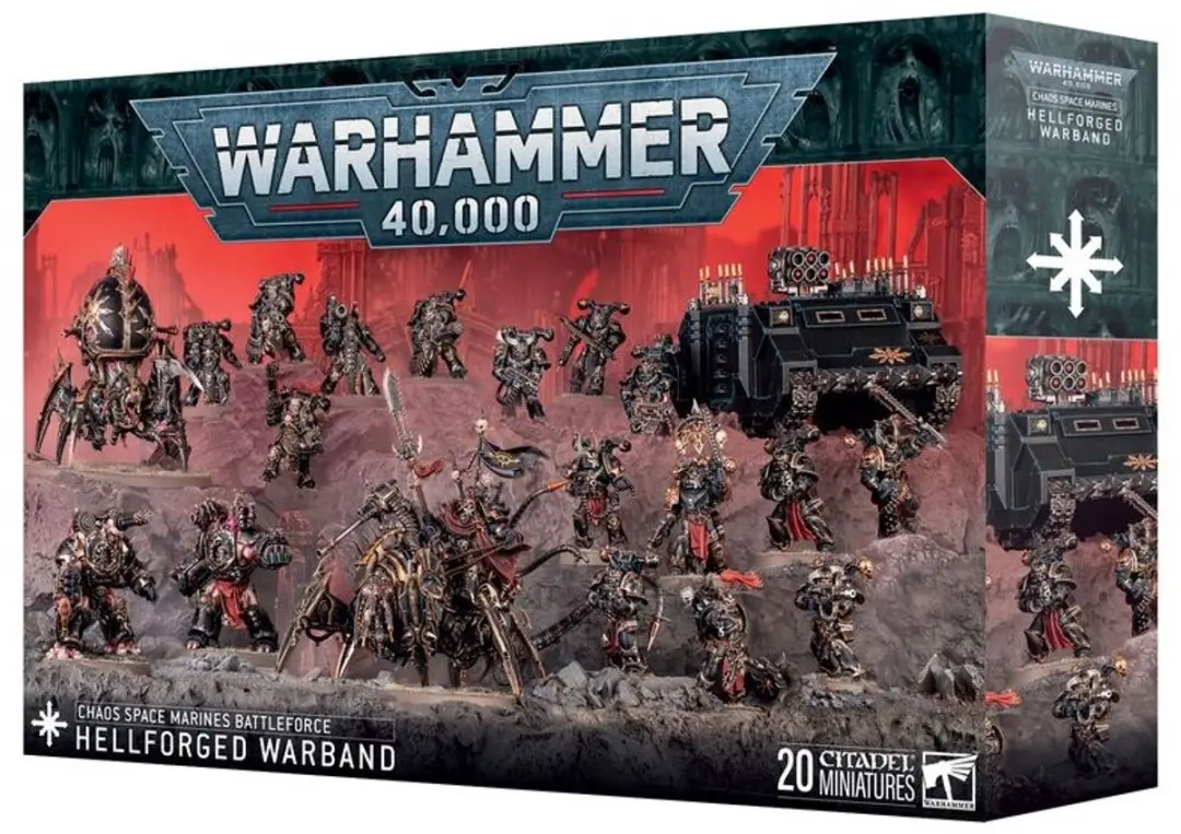 Warhammer 40K Chaos Space Marines Battleforce Hellforged Warband