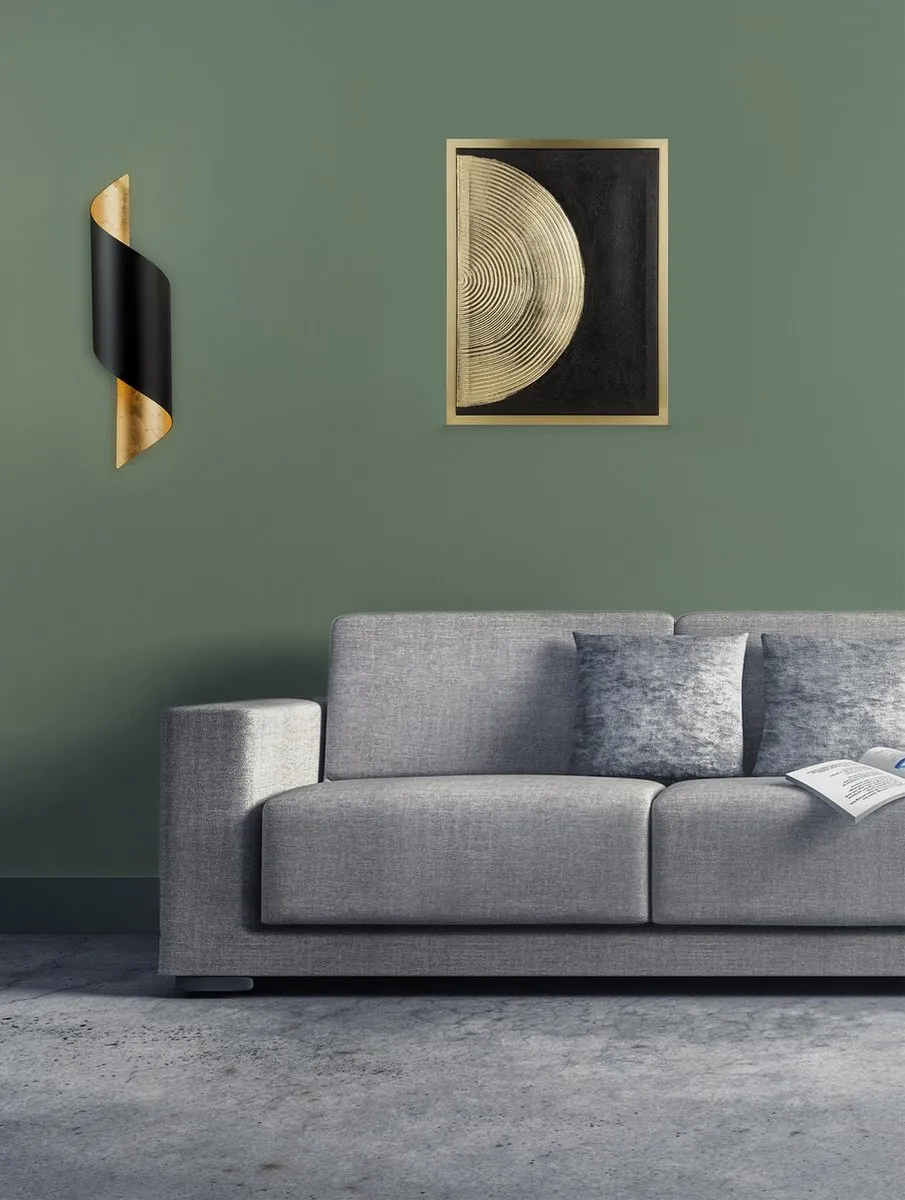 Eglo Jabaloyas Wandlamp E27 63cm - Zwart/Goud