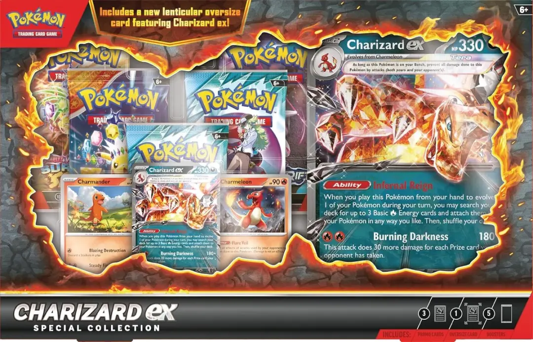 Pokémon Kaarten Charizard EX Special Collection - 54 Stuks (5x Boosters + Promo)