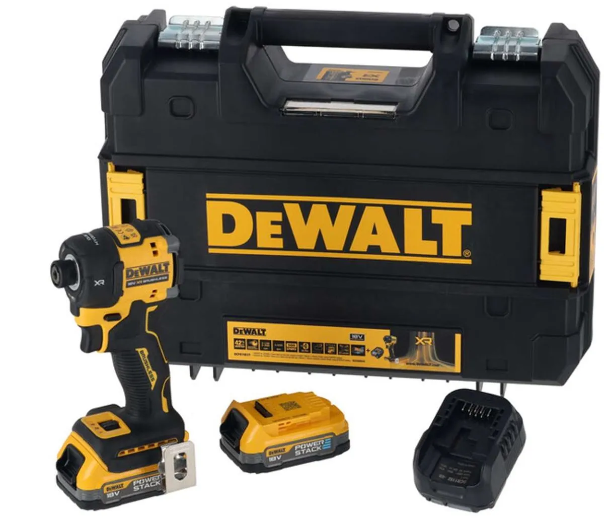 DeWalt DCF870E2T Accu Slagschroevendraaier 56Nm 18V - Zwart/Geel