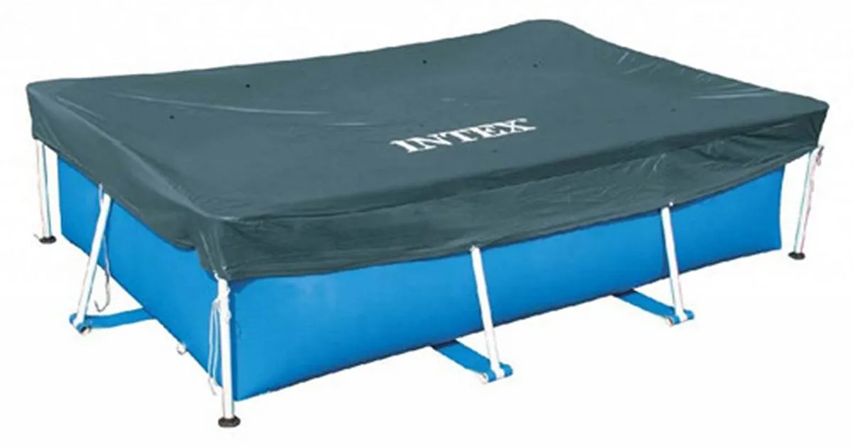 Intex 28038 Framebad Afdekzeil 300x200cm - Grijs