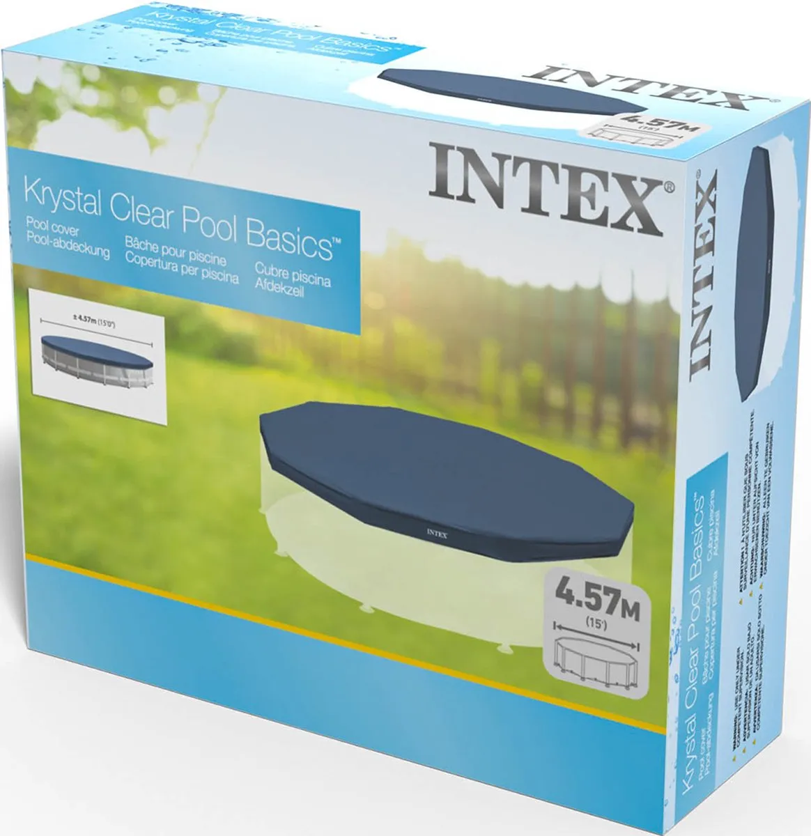 Intex Zwembad Afdekzeil Ø 457cm - Donkerblauw