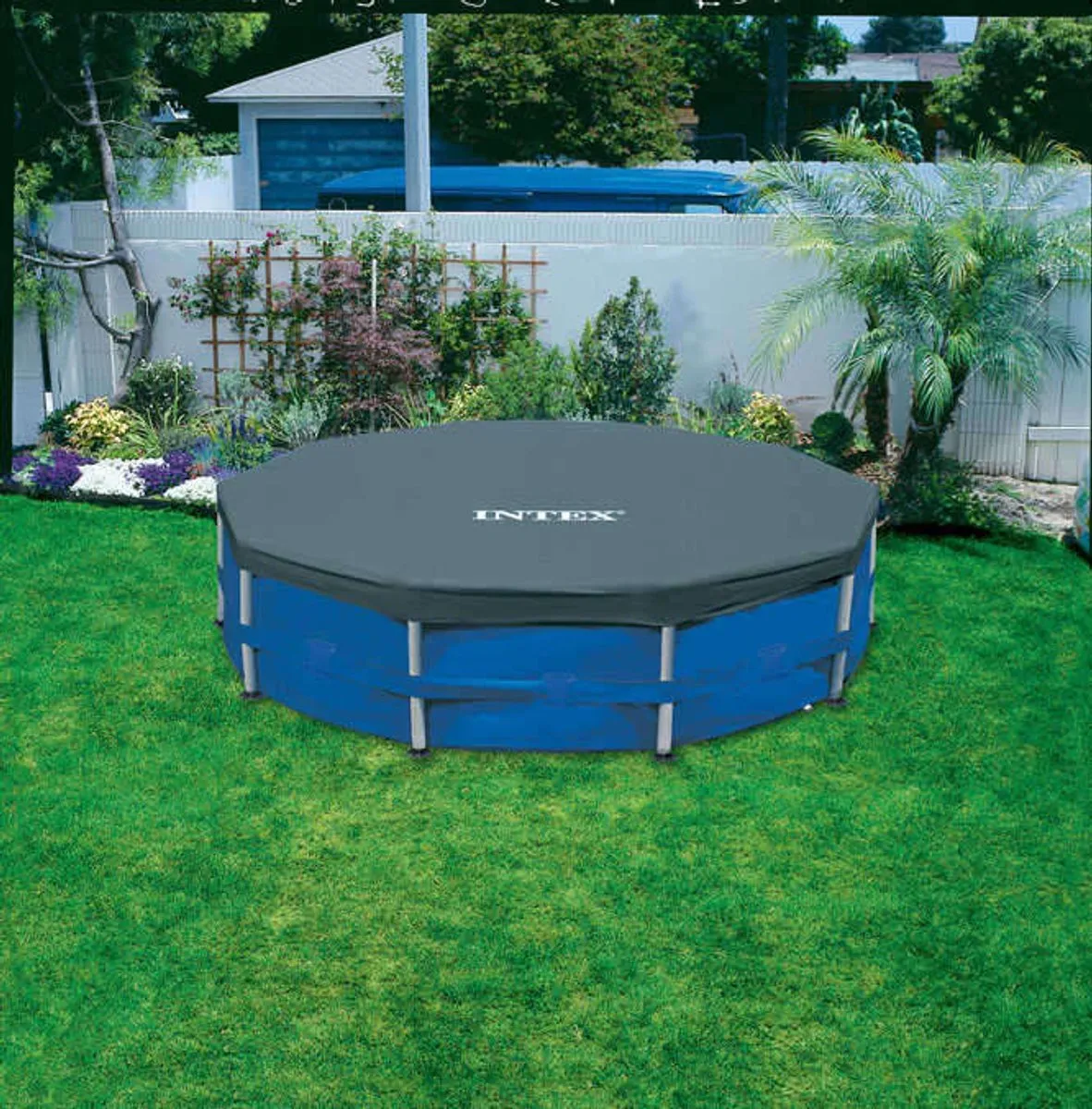 Intex Zwembad Afdekzeil Ø 457cm - Donkerblauw - afbeelding 6 van 6