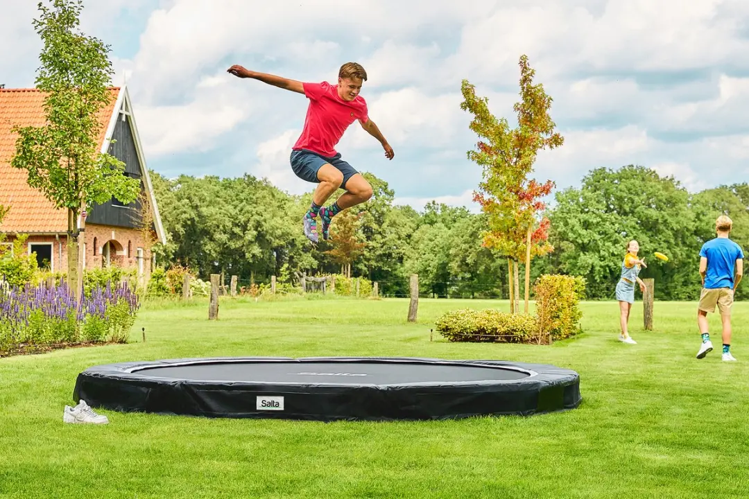 Salta Premium Ground Sports Inground Trampoline - Ø366cm - Zwart