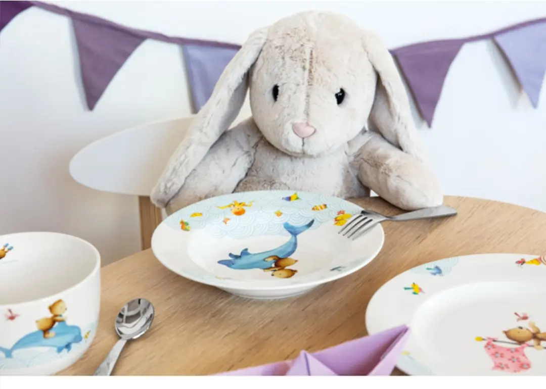 Villeroy & Boch Happy as a Bear Kinderservies 3-delig - Wit
