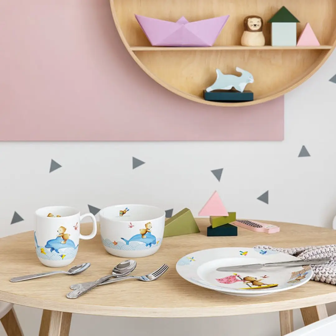 Villeroy & Boch Happy as a Bear Kinderservies 3-delig - Wit