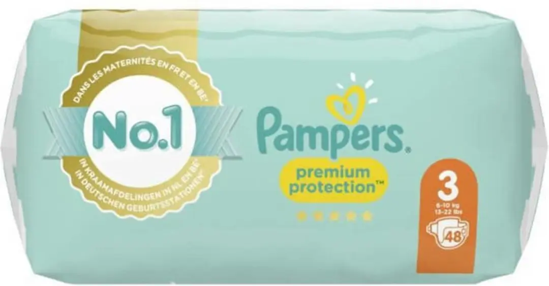 Pampers Premium Protection Luiers Maat 3 96 Stuks