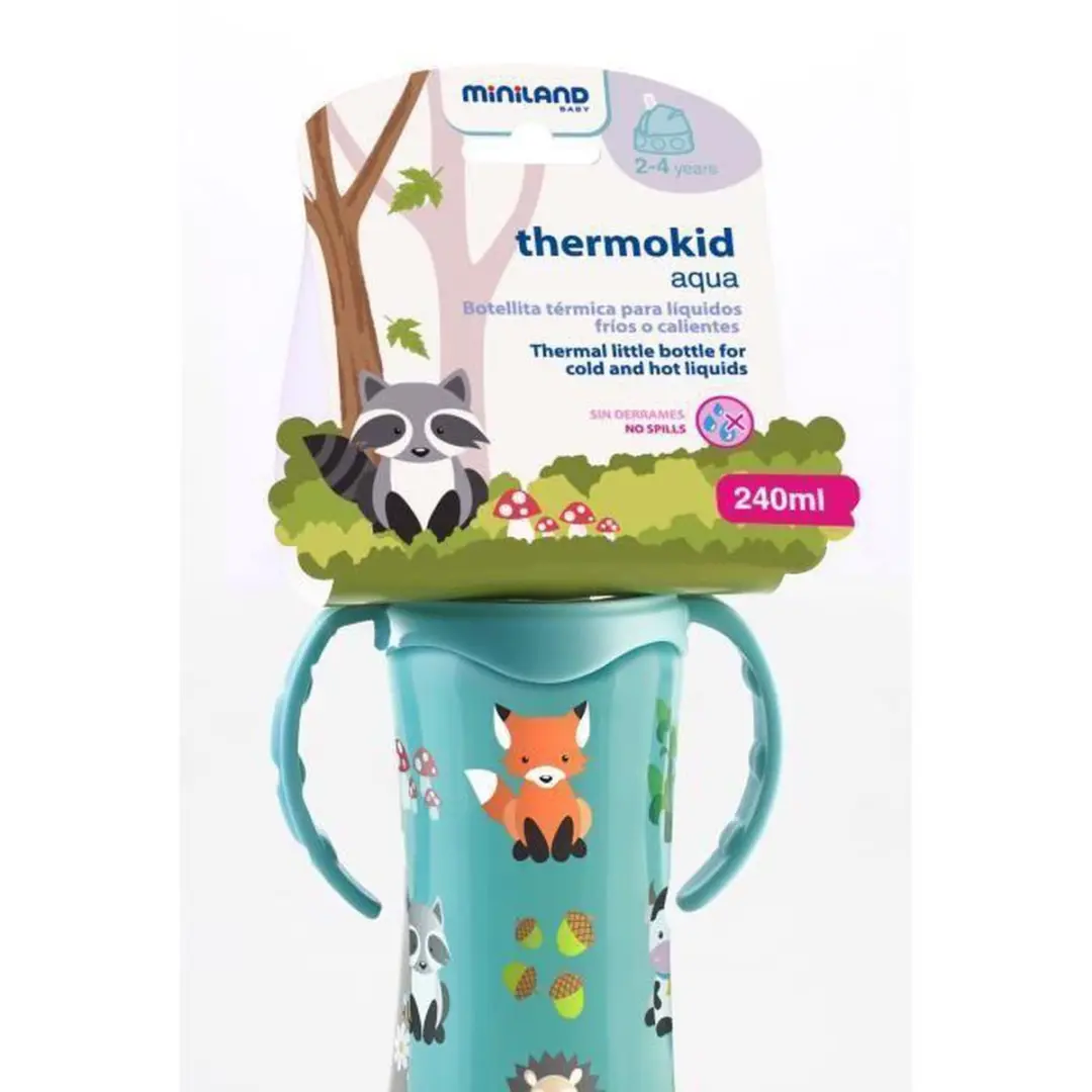 Miniland Thermokid Aqua STRAW Thermosfles - 1 Stuk