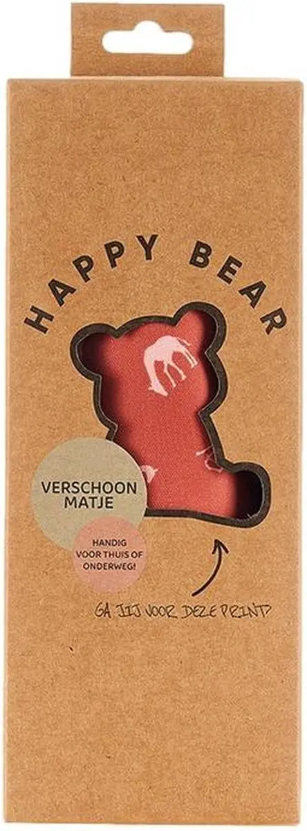 HappyBear Verschoonmatje Savanna 50x70cm - Waterdicht