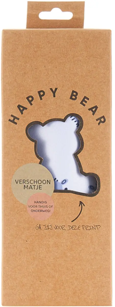HappyBear Verschoonmatje Blue Giraffe 50x70cm