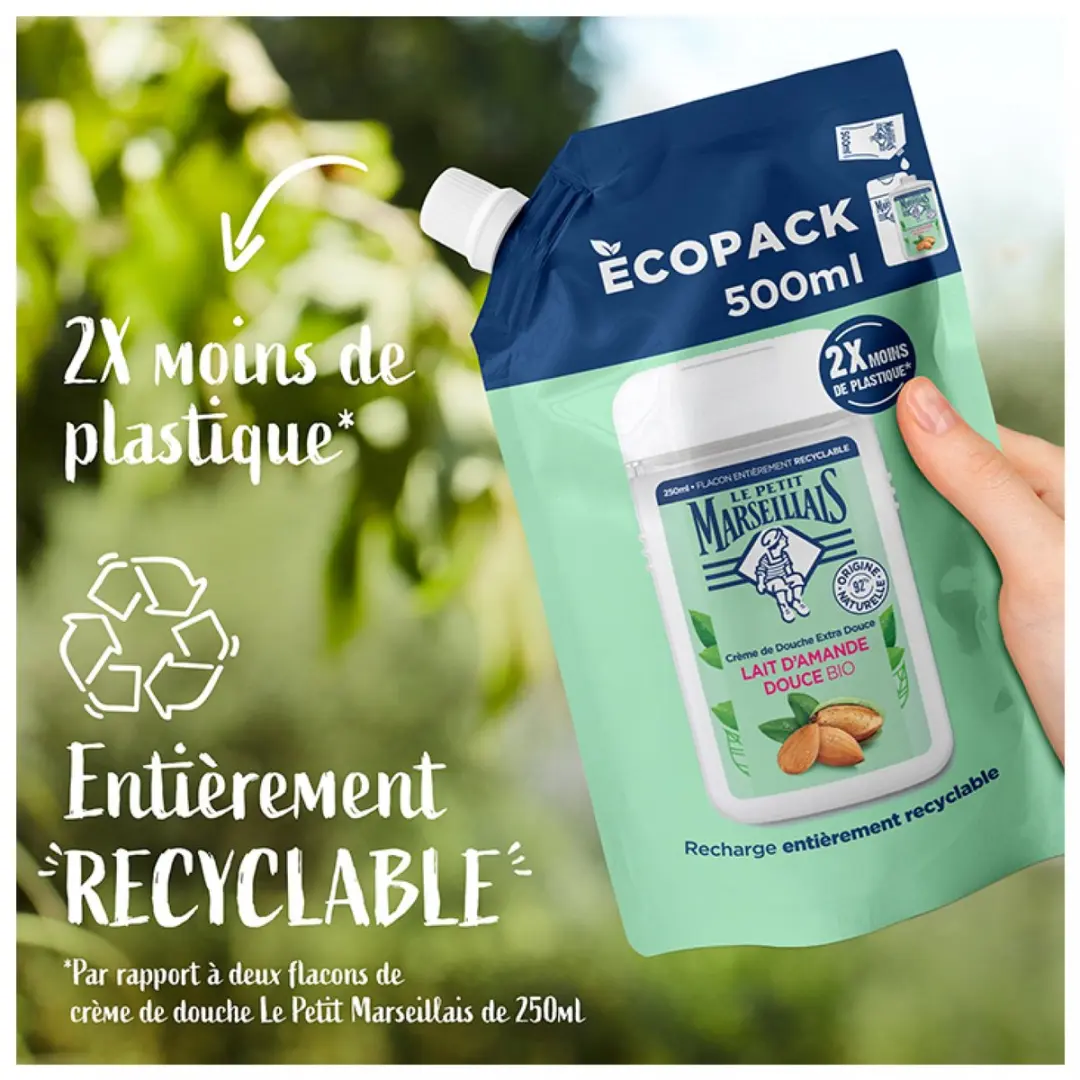Le Petit Marseillais Zoete Amandelmelk Douchecrème Eco-Refill 500ml