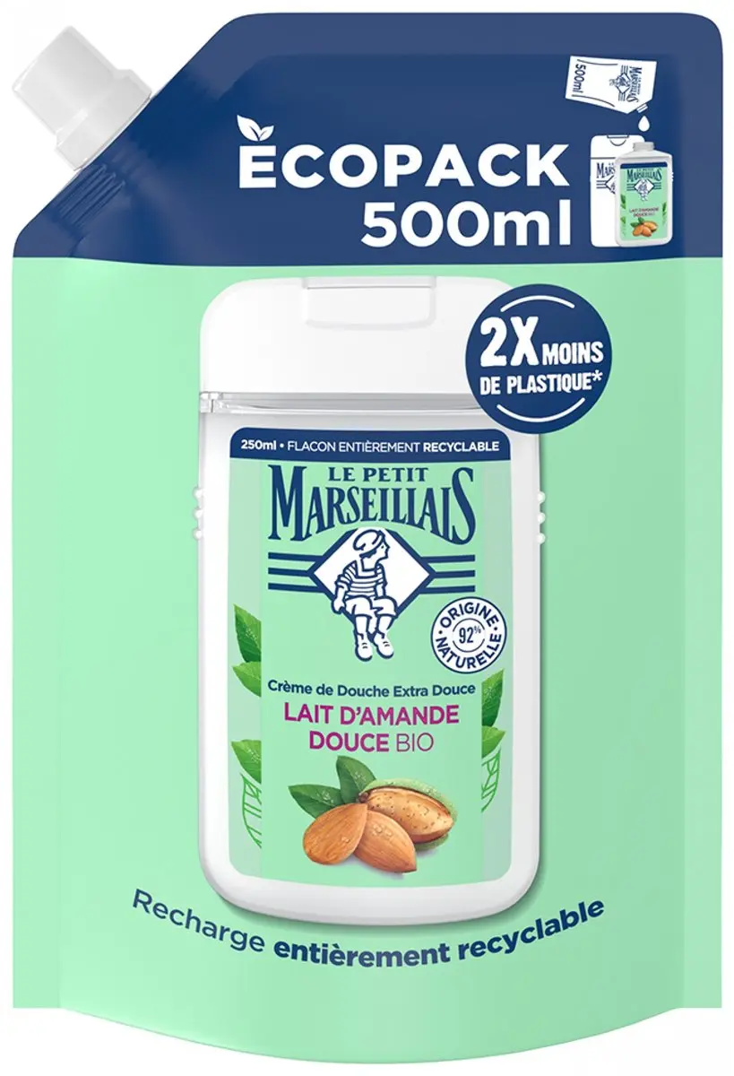 Le Petit Marseillais Zoete Amandelmelk Douchecrème Eco-Refill 500ml