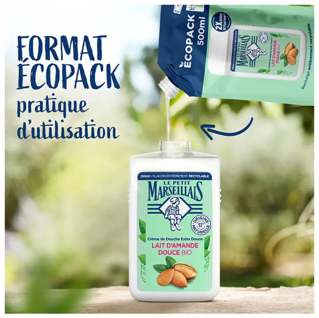 Le Petit Marseillais Zoete Amandelmelk Douchecrème Eco-Refill 500ml