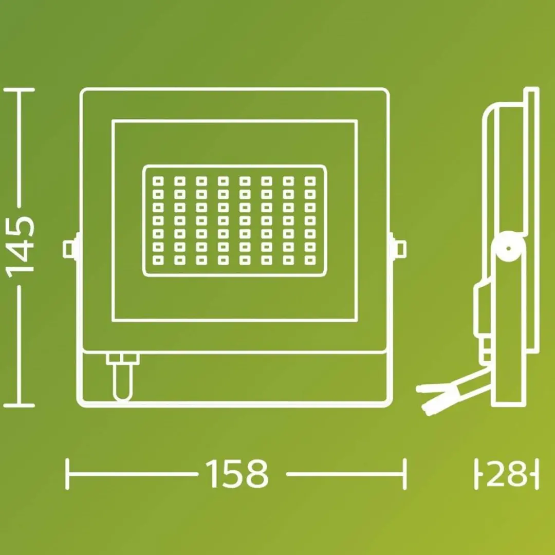 Philips Lois Floodlight 30W - Zwart - afbeelding 6 van 6