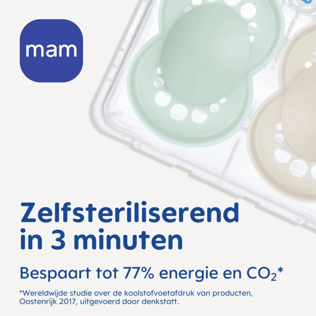 MAM Original Pure Silikon Fopspeen 16+ mnd - 2 Stuks