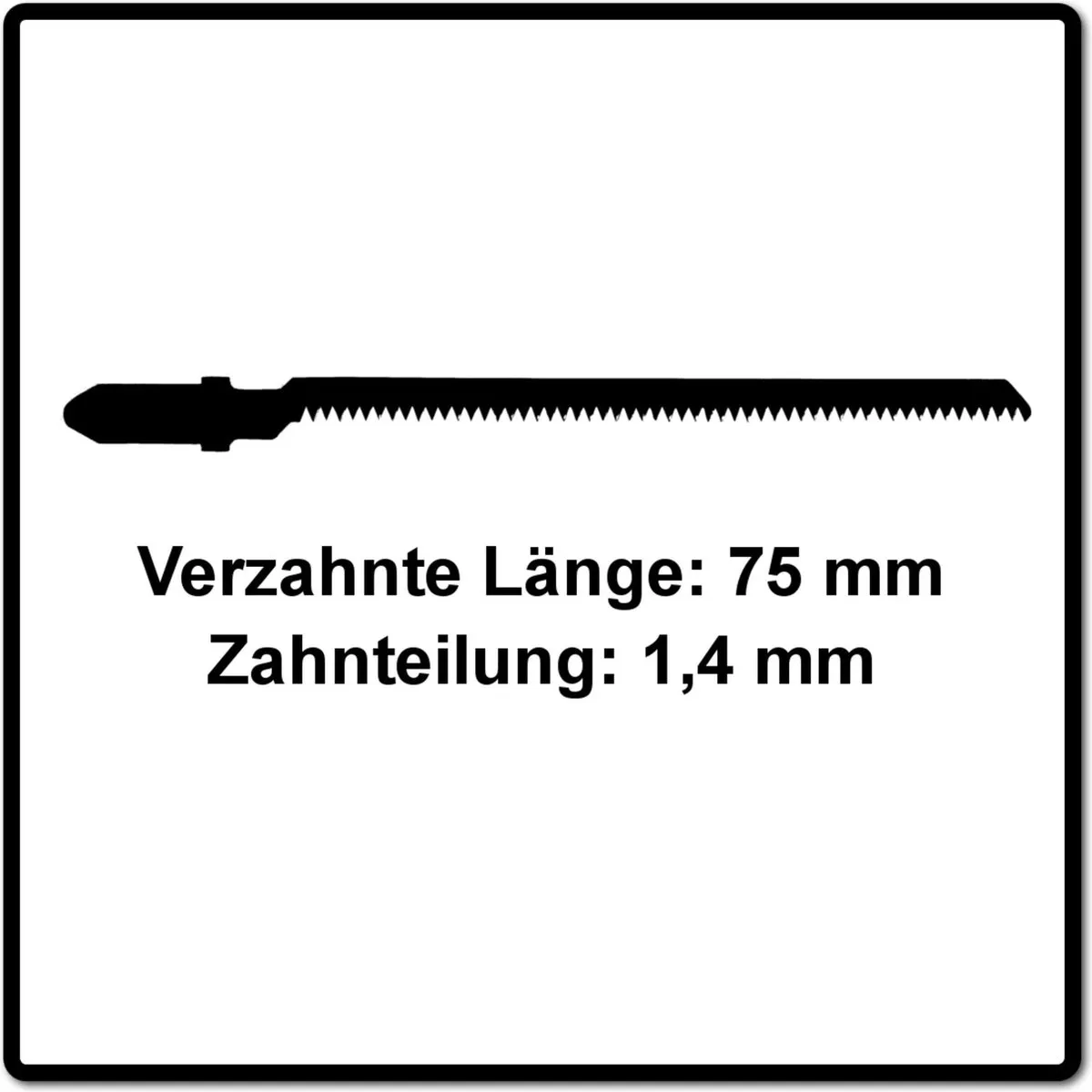 Festool S 75/1,4 Decoupeerzaagblad - Hout 75mm - 5 Stuks