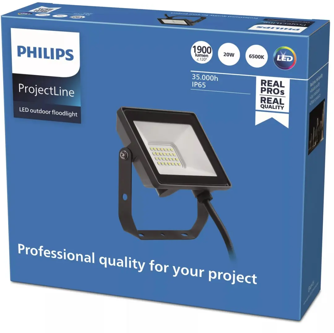 Philips Lighting ProjectLine 8719514954595 LED-schijnwerper 20W - Zwart