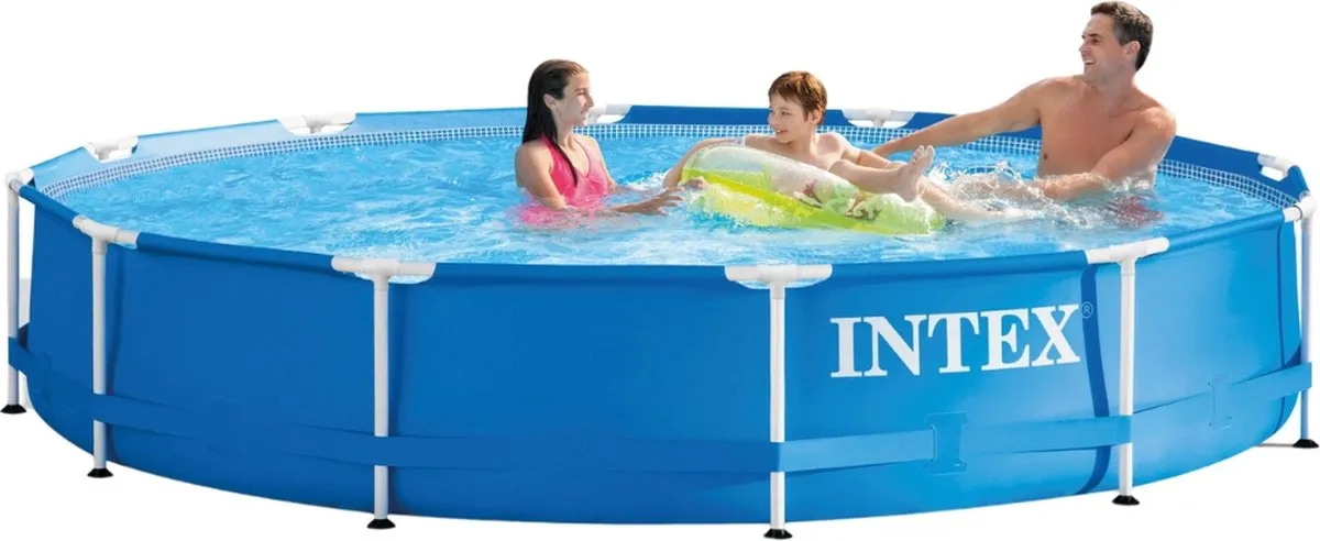 Intex Metal Frame Zwembad 366x76cm - 6503L Blauw - 28210NP