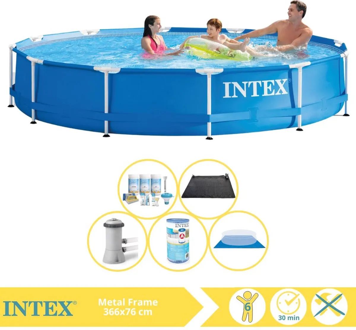 Intex Metal Frame Zwembad 366x76cm