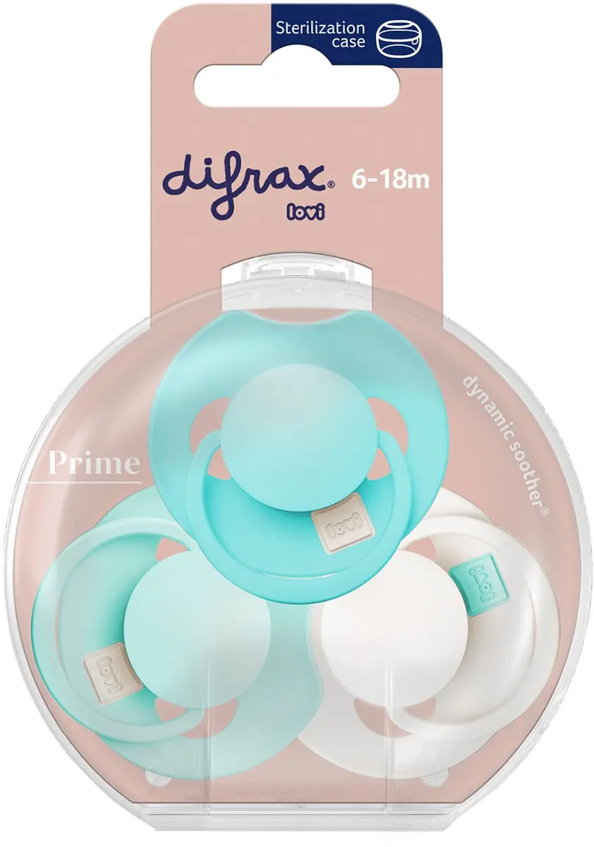 Difrax Prime Tutti Frutti Fopspeen 6-18 Maanden